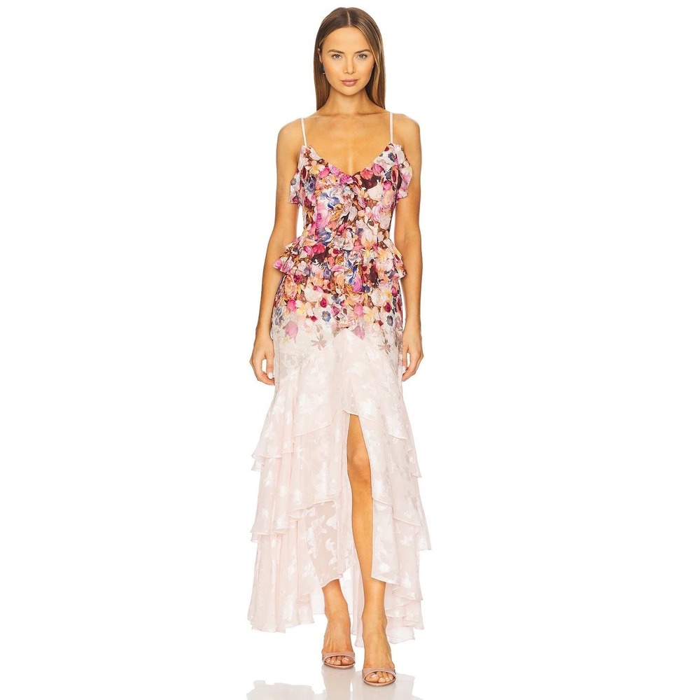 NWT Elliatt Perla Floral Tiered Maxi Dress in Floral Multi -‎ Size Medium - Picture 9 of 14
